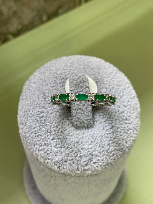 Churumbela plata rodizada con jade