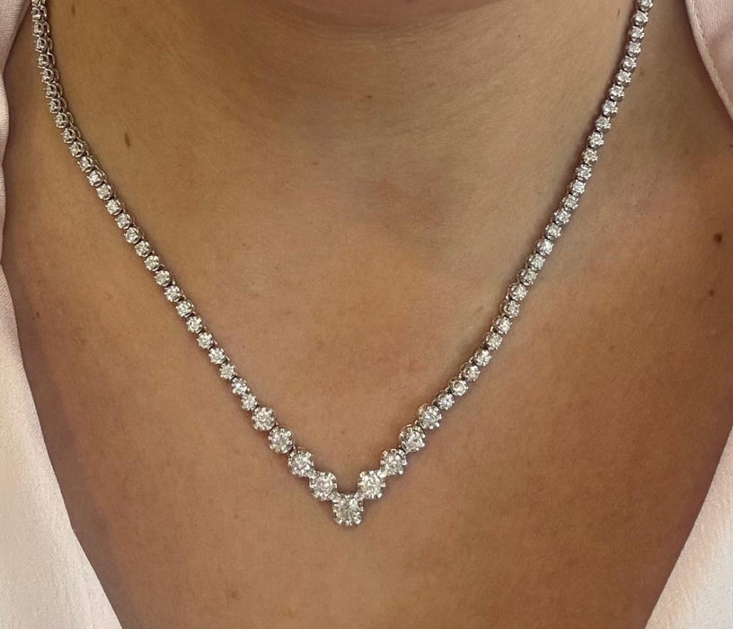 Gargantilla oro 10k buttercup con dimantes naturales