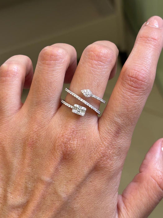 Anillo oro 14k con diamantes naturales