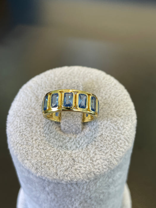 Churumbela plata rodizada con zirconia