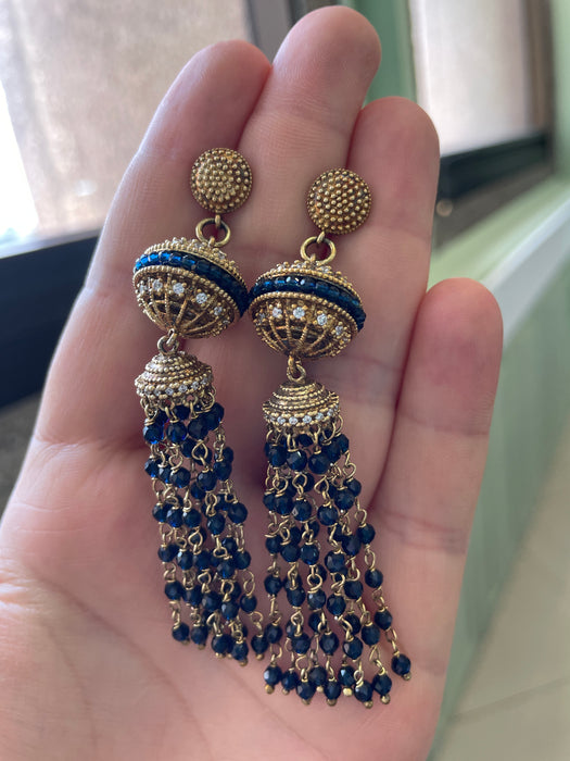 Aretes trapeadores plata rodizada con zirconia