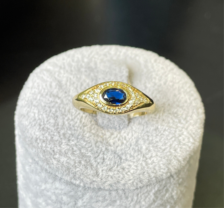 Anillo 💍 plata rodizada con zirconia