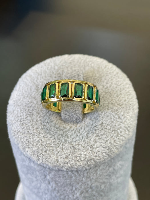 Churumbela plata rodizada con zirconia