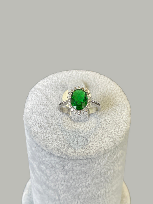 Anillo 💍 plata rodizada con zirconia