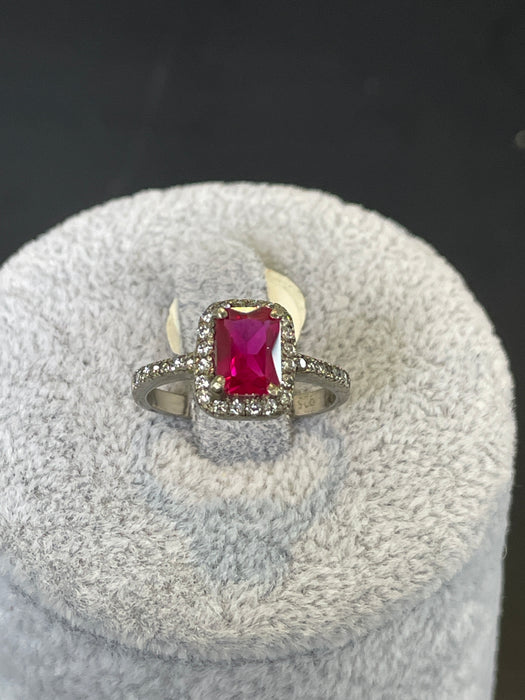 Anillo 💍 plata rodizada con zirconia