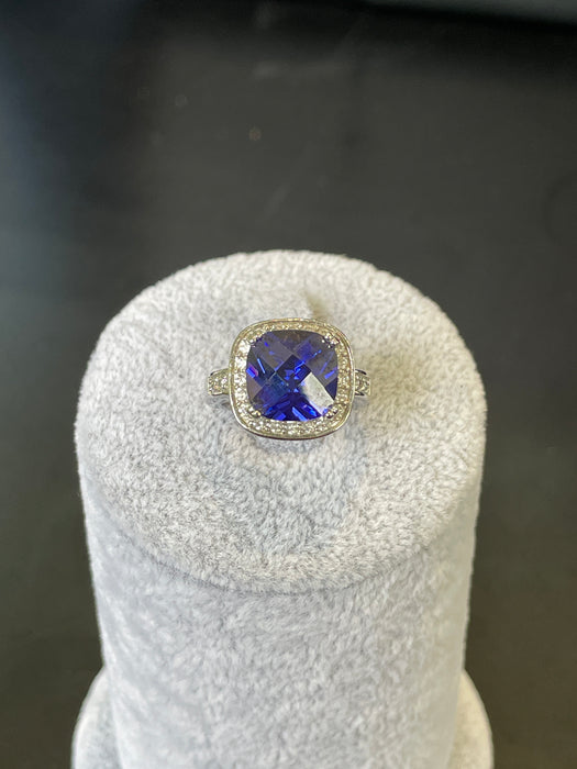 Anillo 💍 plata rodizada con zirconia