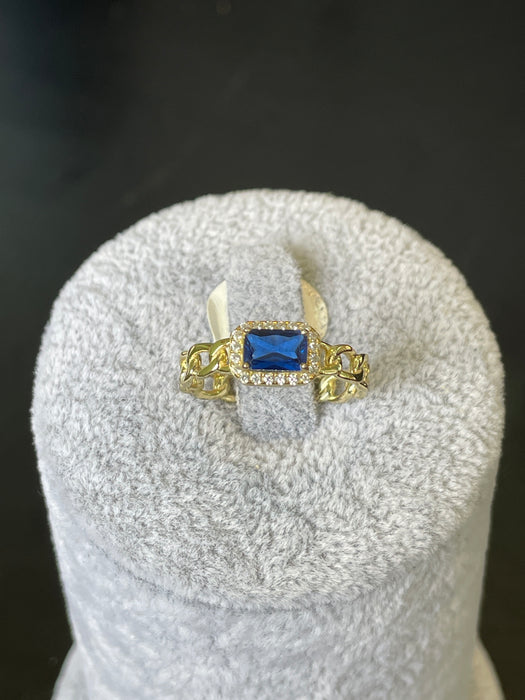 Anillo 💍 plata rodizada con zirconia