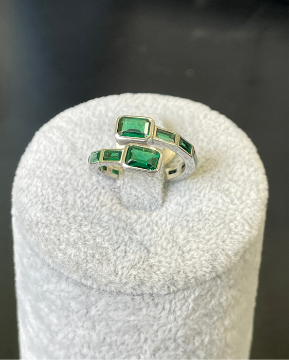 Anillo 💍 plata rodizada con zirconia