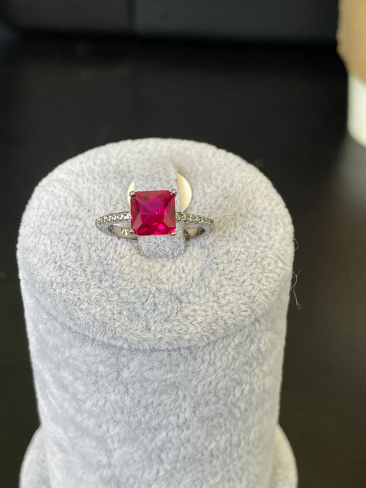 Anillo 💍 plata rodizada con zirconia