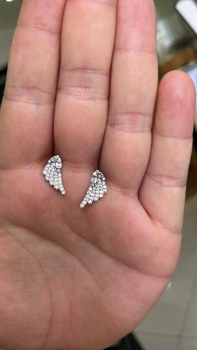 Arete Angelo 😇 plata rodizada zirconia