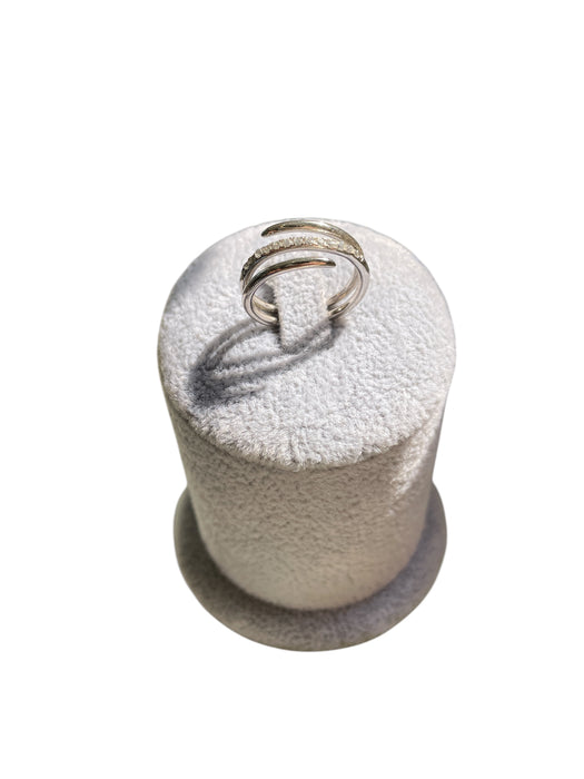 Anillo espiral plata