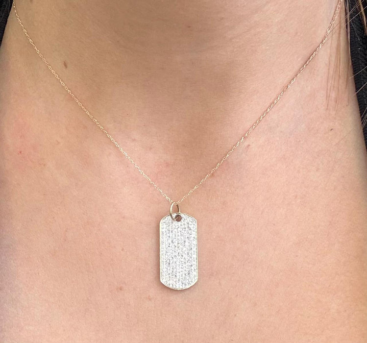 Gargantilla oro 14k y diamantes natural