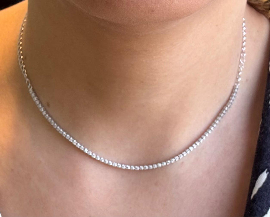 Chocker oro 14k diamantes natural (1.0cts).