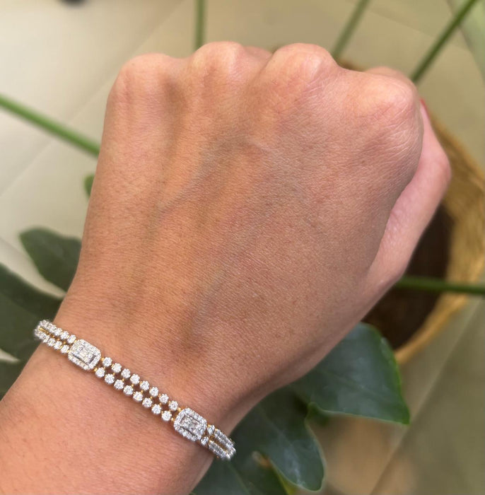 Pulsera 10k brillante