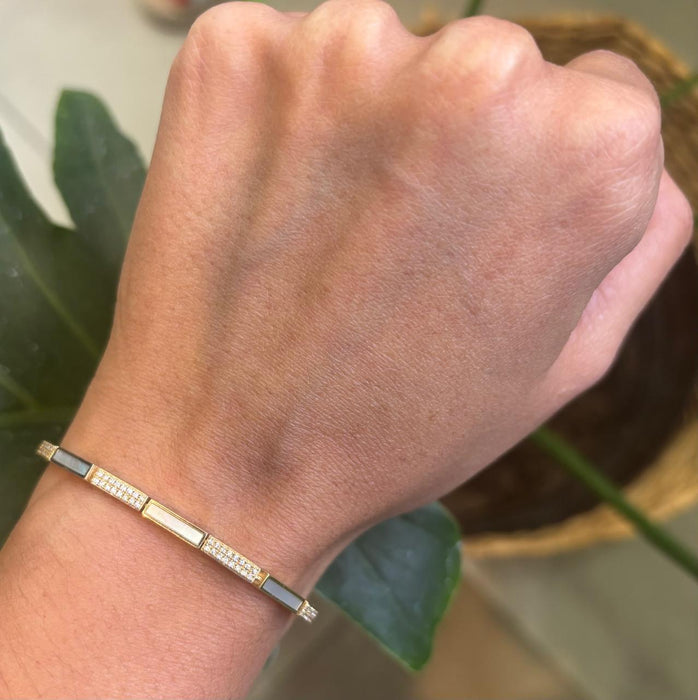 Pulsera 14k brillante