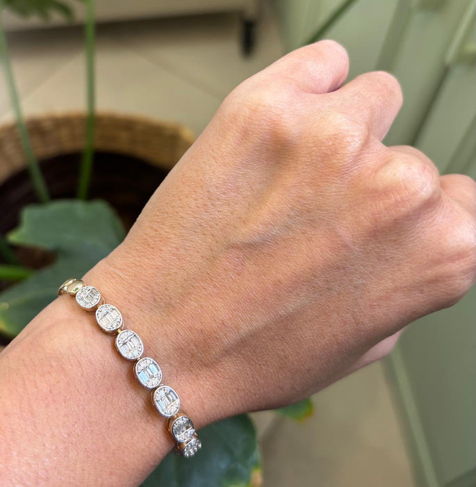 Pulsera 14k diamante