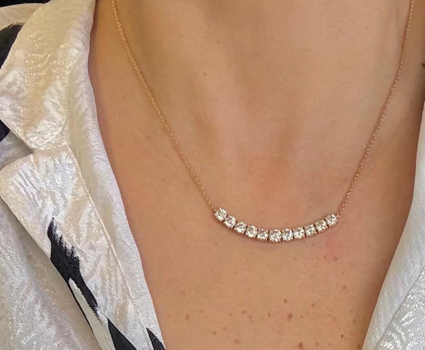 Gargantilla 14K diamantes GA7058