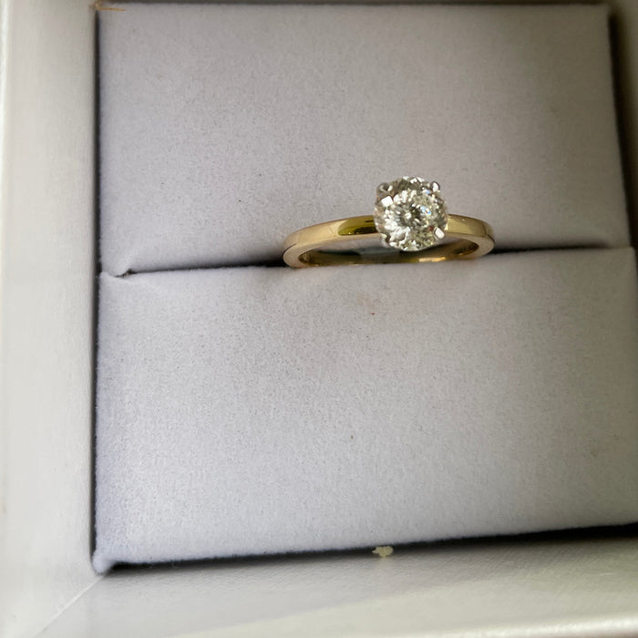 Solitario Lab 14K 1.07 cts