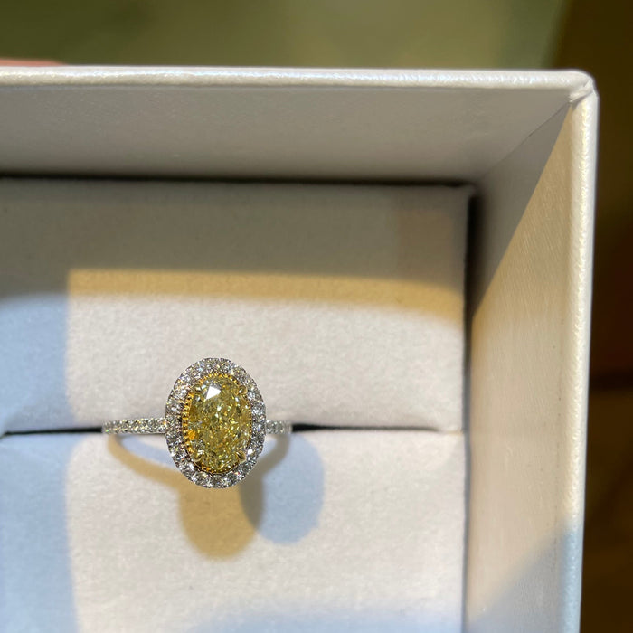 Solitario Lab 14K 3cts