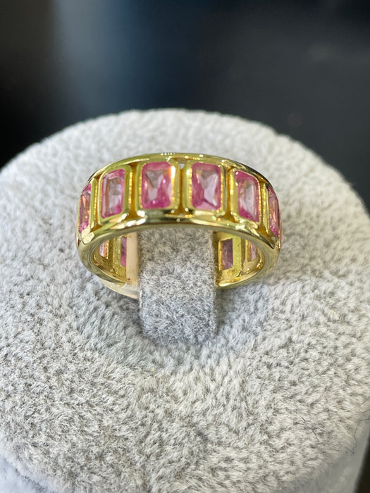 Churumbela plata rodizada con zirconia