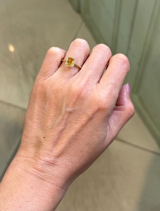 Anillo 10k citrino AN523