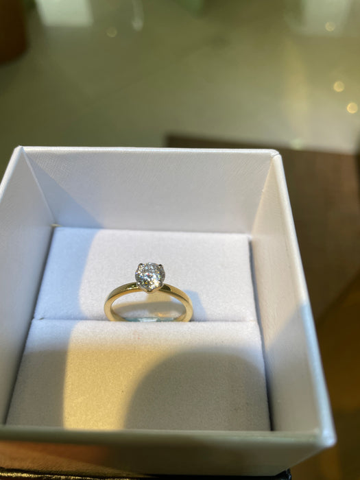 Solitario Lab 14K 1.07 cts