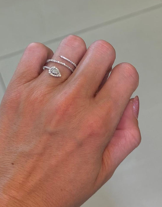 Anillo 14k diamantes AN605