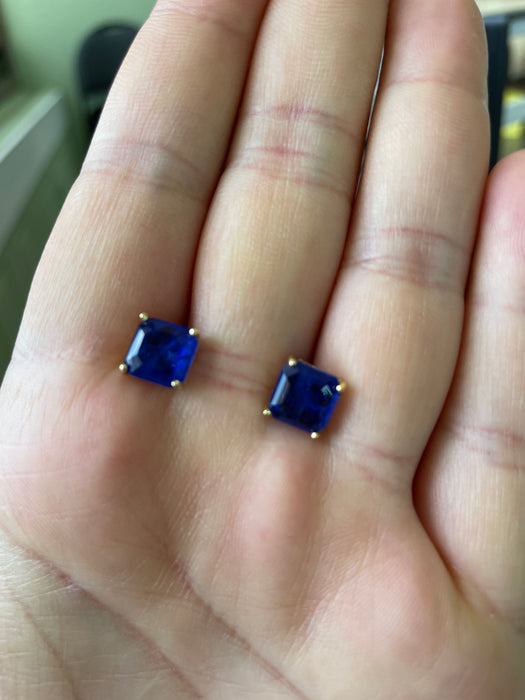 Aretes plata rodizada con zirconia