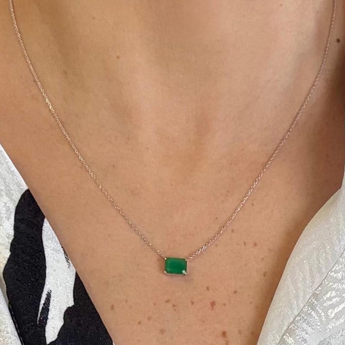 Gargantilla 14K Esmeralda GA484