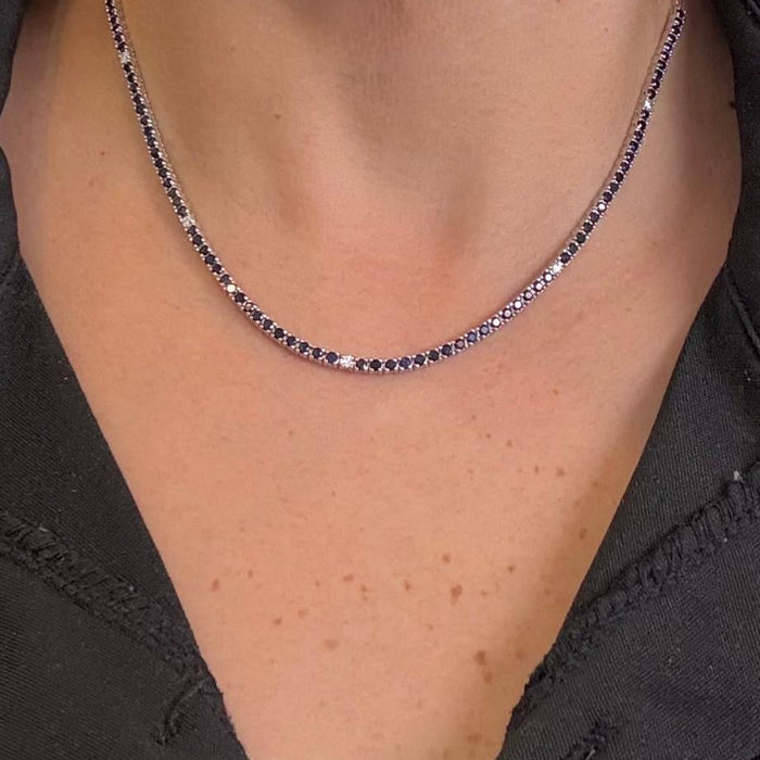 Gargantilla 14K diamante GA324