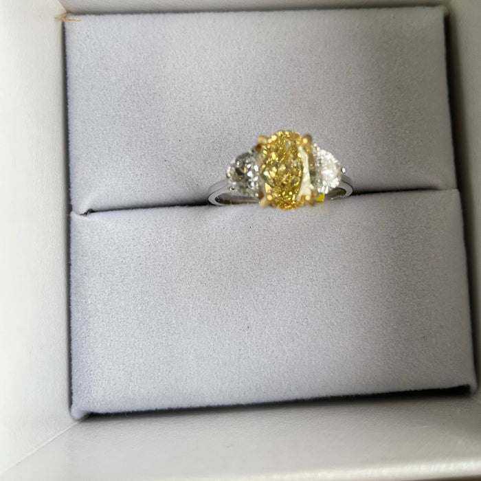 Solitario Lab 14K 2.78 cts