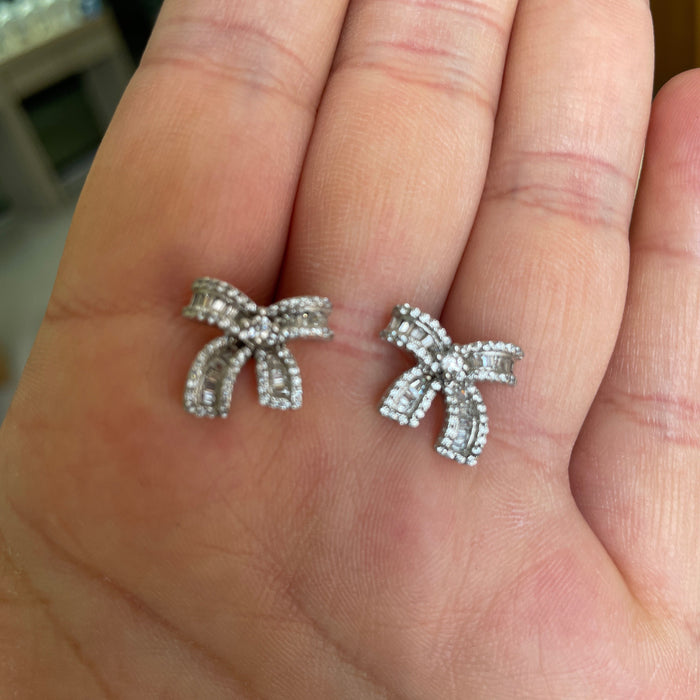 Aretes plata y zirconia