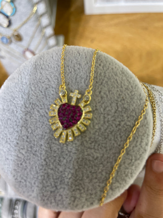 Gargantilla dorado dije corazón ♥️