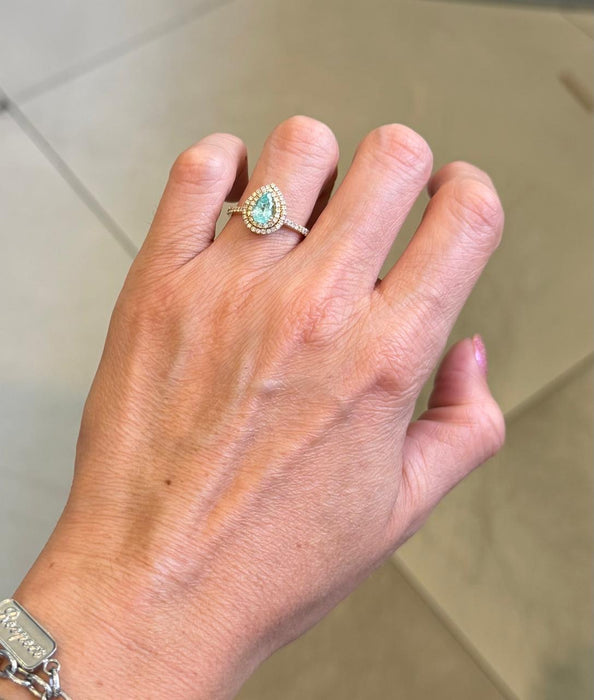 Anillo 14k paraiba AN139