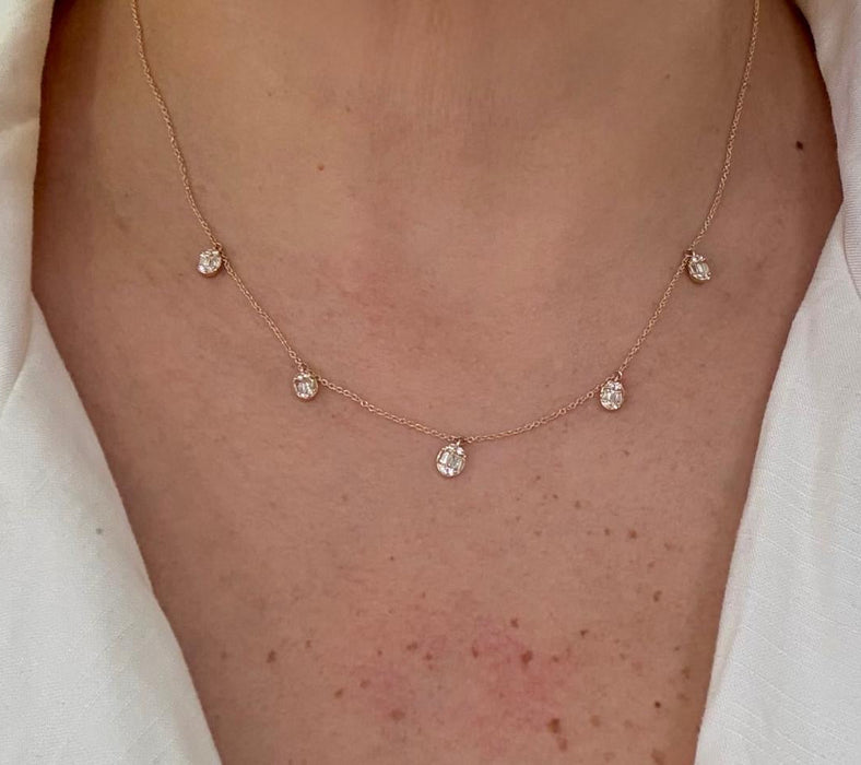Garganta 14K brillantes GA7085