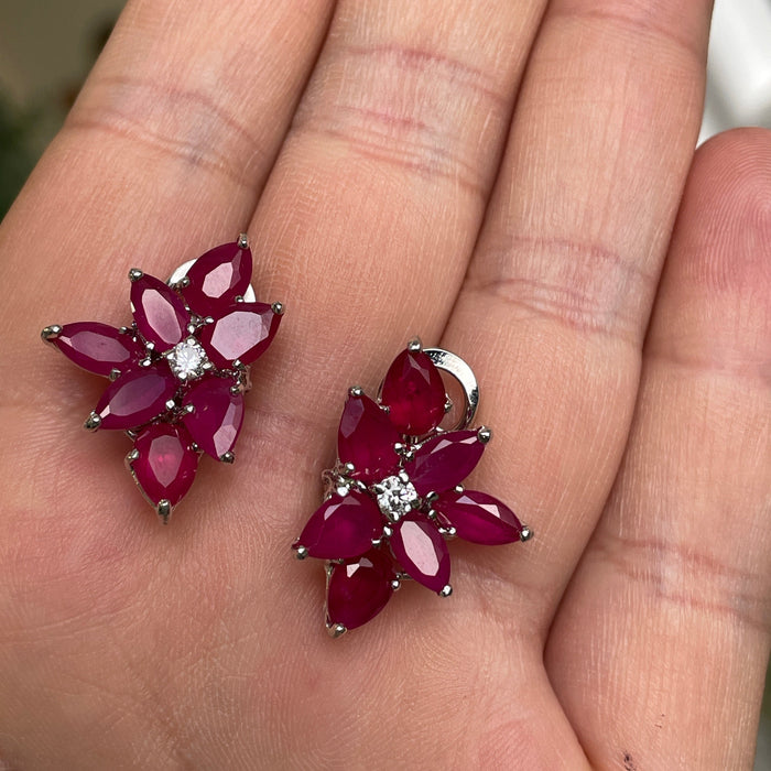 Aretes plata con zirconia