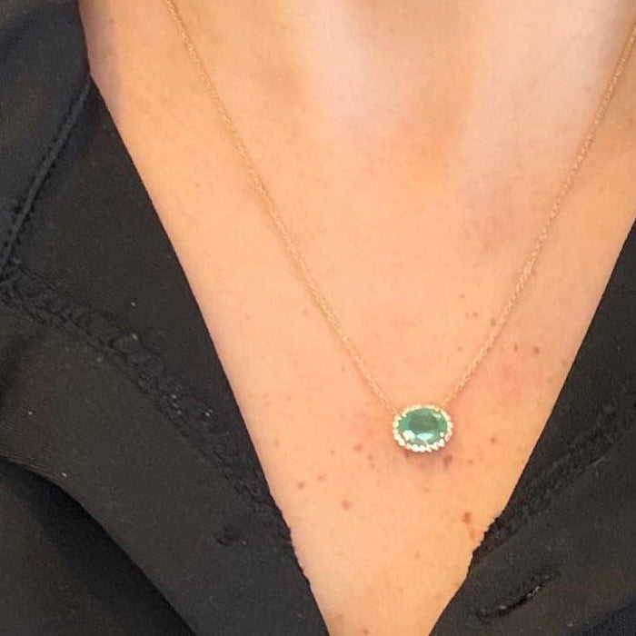 Gargantilla 14K Esmeralda GA7071
