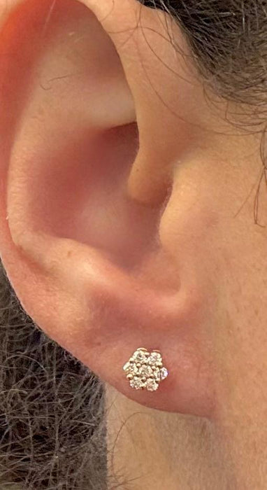 Broquel 14k brillantes AR493