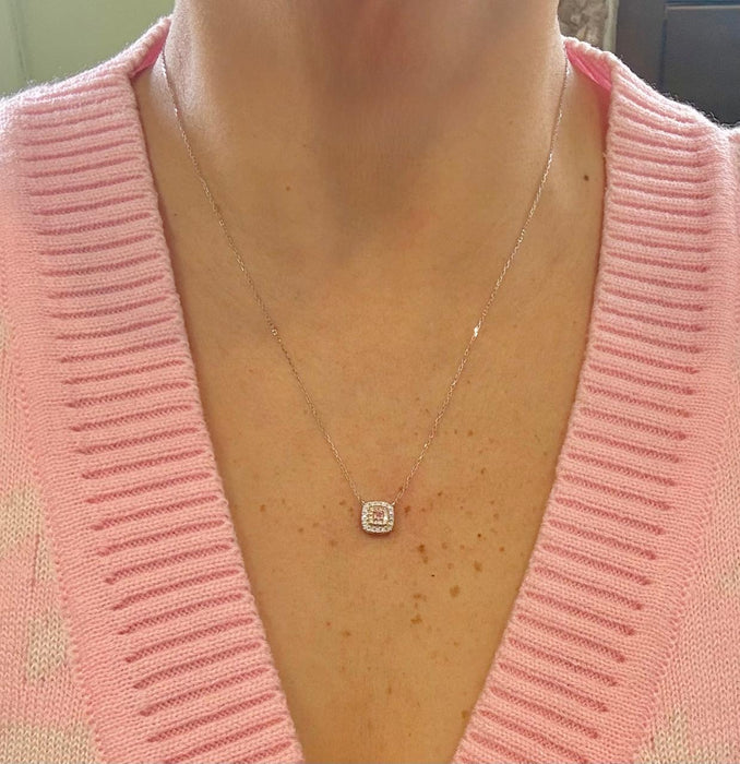 14K brillante rosa GA594