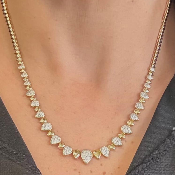 Gargantilla 14K Diamantes 1 cts GA7065