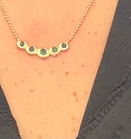 Gargantilla 14K Esmeralda GA7015