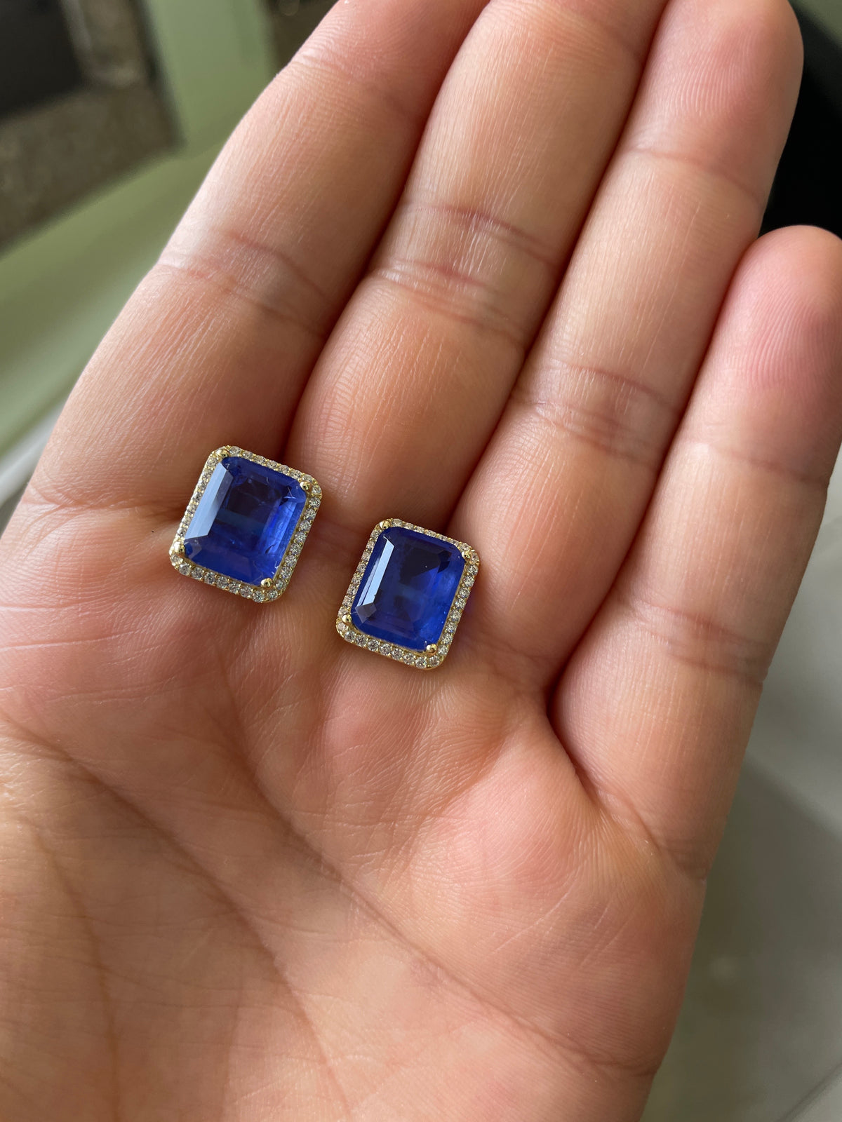 Aretes plata rodizada con zirconia