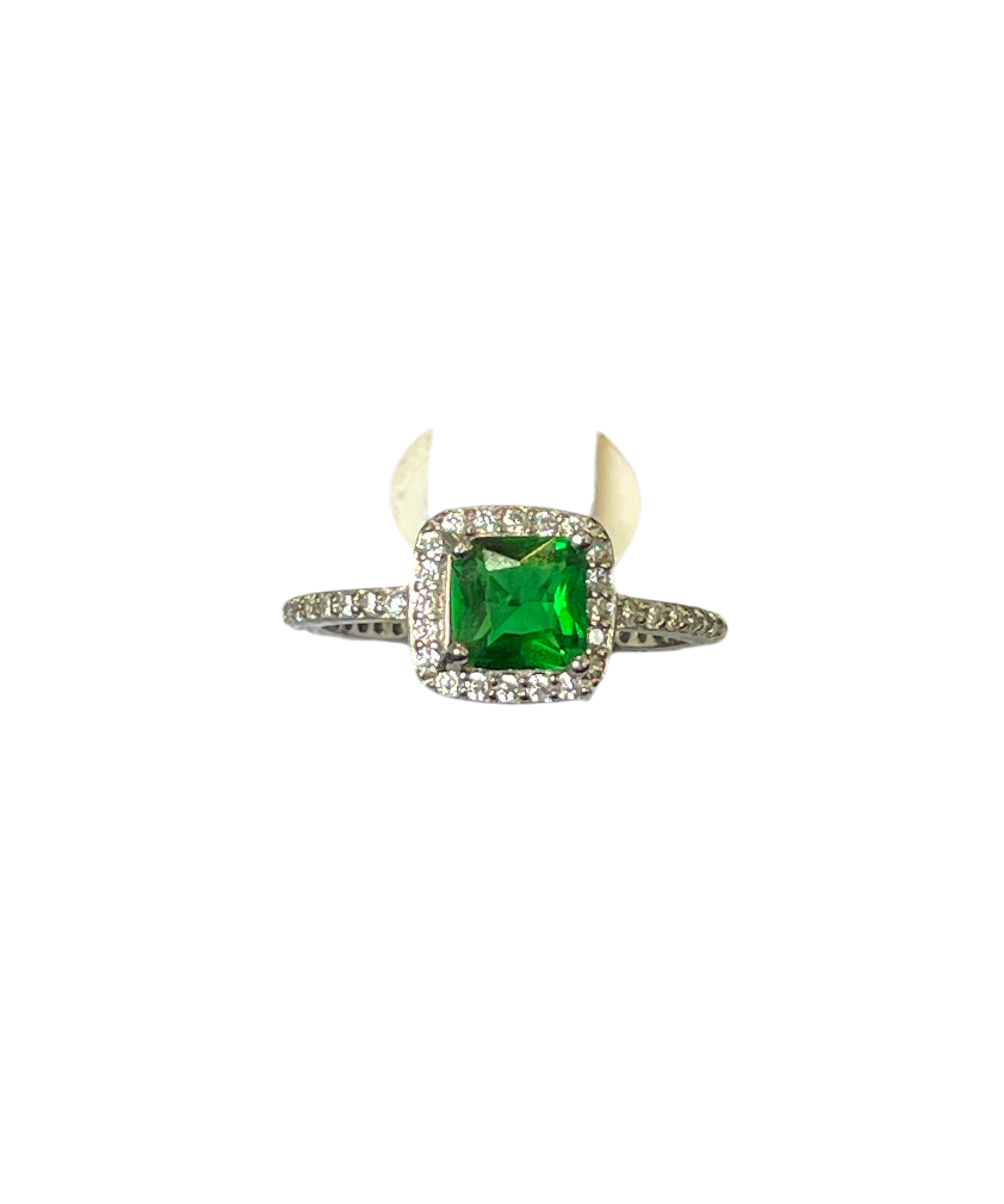 Anillo 💍 plata rodizada con zirconia