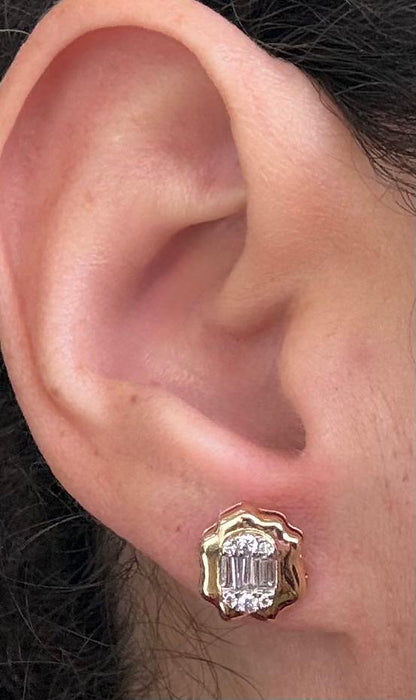 Aretes 14k brillante AR739