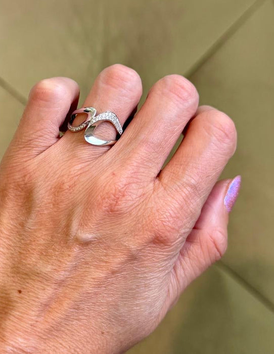 Anillo 14k diamante AN531