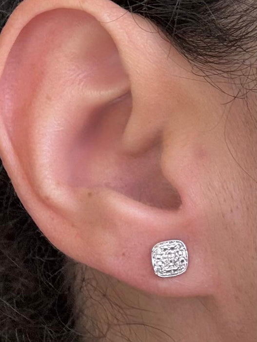 Aretes 10k brillante