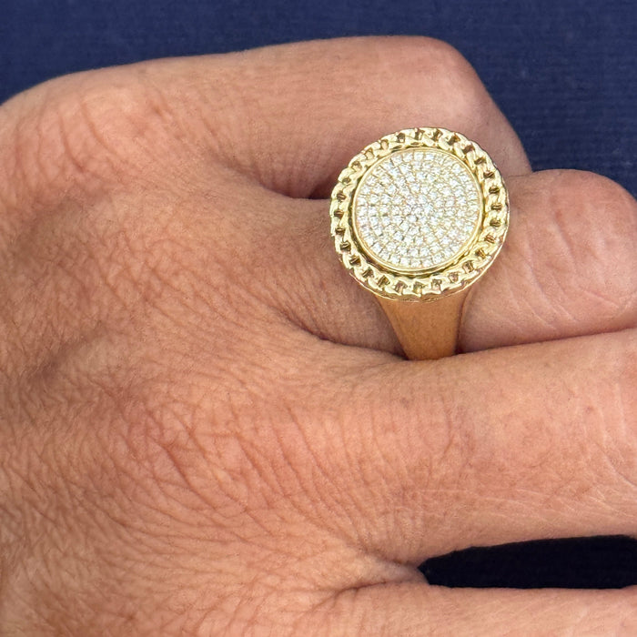 Anillo 14K 96 diamantes AN367