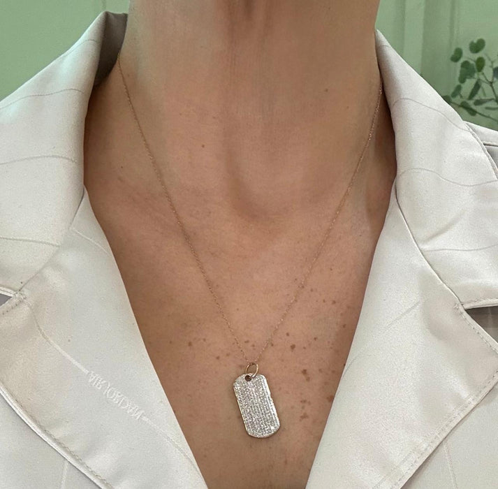 Gargantilla 10K brillantes .75 cts GA299