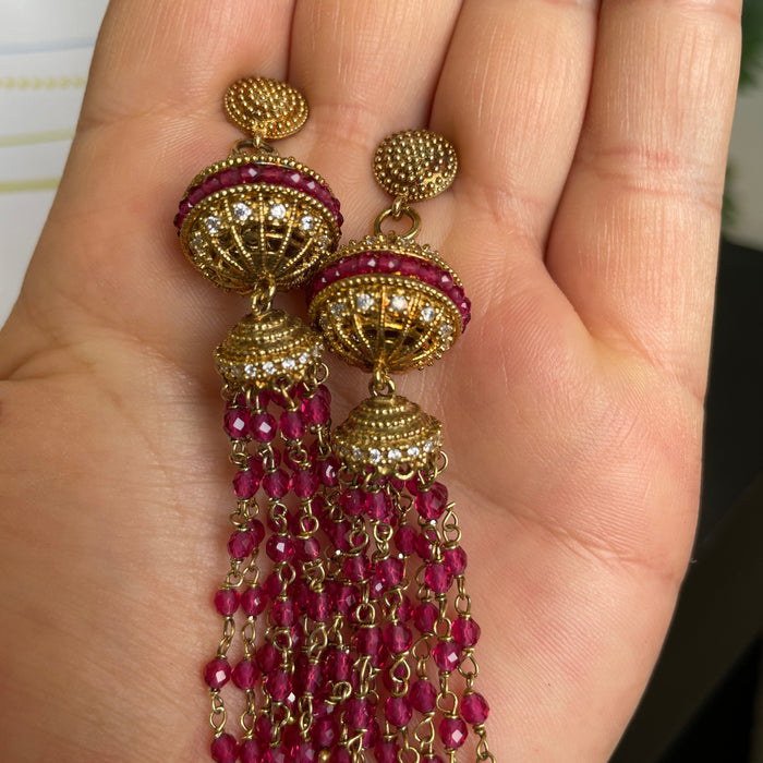 Aretes plata con zirconia