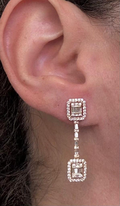 Arete 14k diamantes AR662